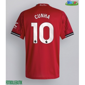 Manchester United Matheus Cunha #10 Hemmatröja 2025-26 Kortärmad